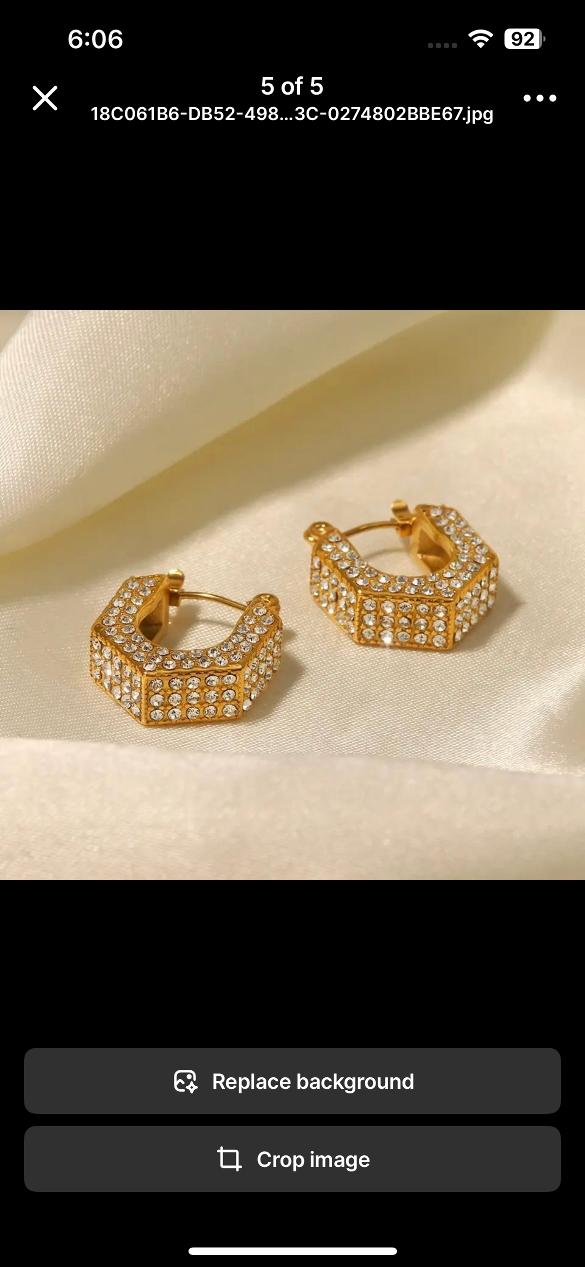 18k gold plated BELLA hoops
