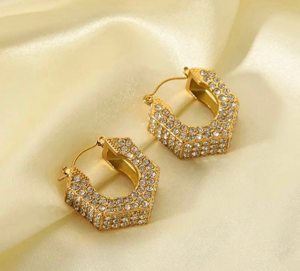 18k gold plated BELLA hoops