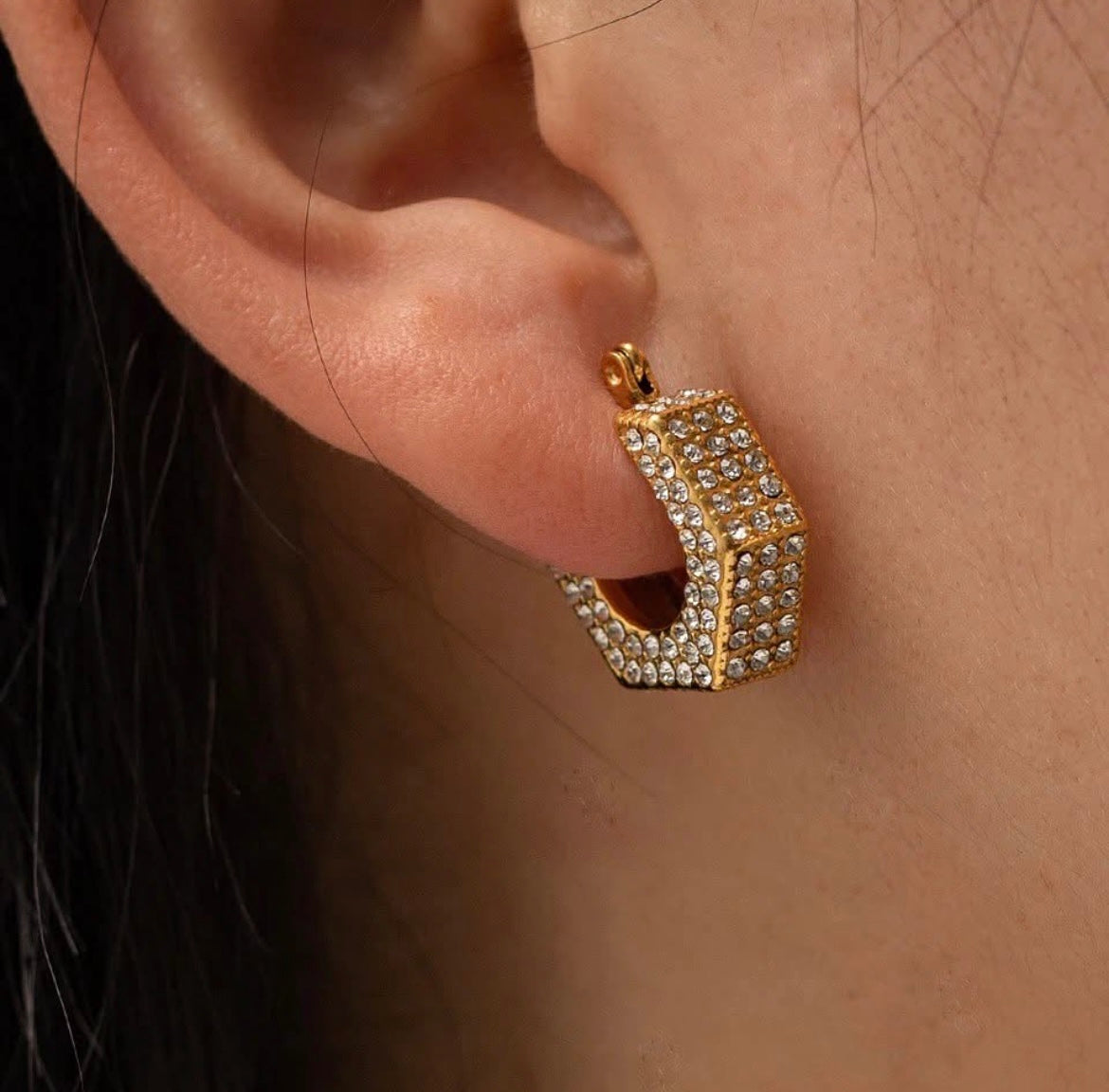 18k gold plated BELLA hoops